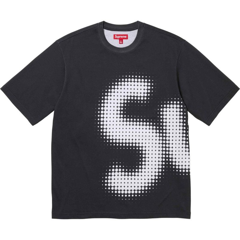 halftone s s top black 2 sqr